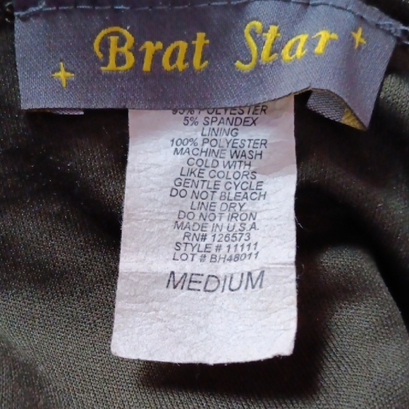 Brat Star | Womens Green Off the Shoulder Bodycon Dress Size Medium - Picture 2 of 2